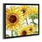 Stupell Industries Peeking Sunflower Blooms Floating Frame, design by Kim Allen